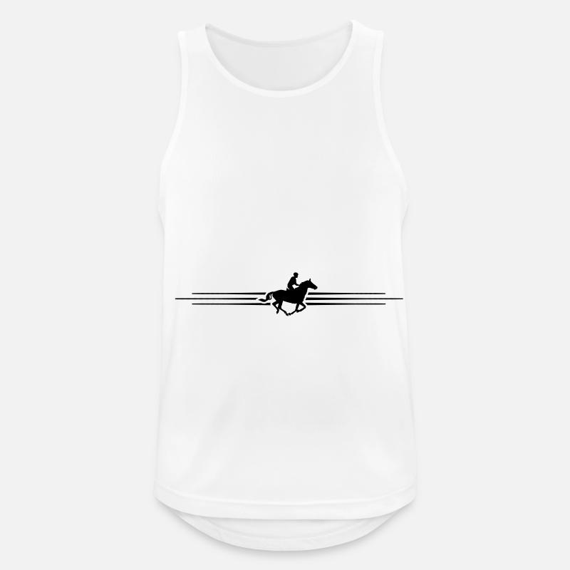 riding line dash element icon - Men's Breathable Tank Top - white