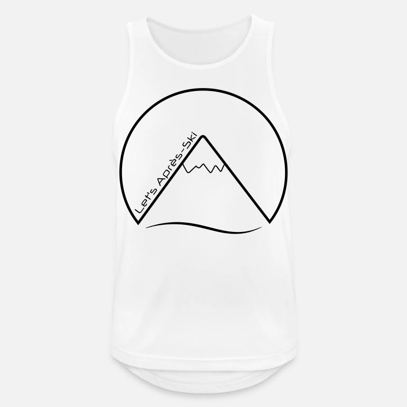 Après-Ski - Männer Tank Top atmungsaktiv - Weiß
