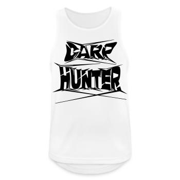 Carp Hunter - Männer Tank Top atmungsaktiv - Weiß - Vorne - Nick (188cm)