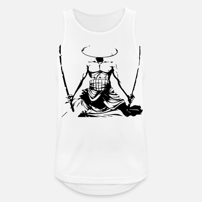samurai - Men's Breathable Tank Top - white