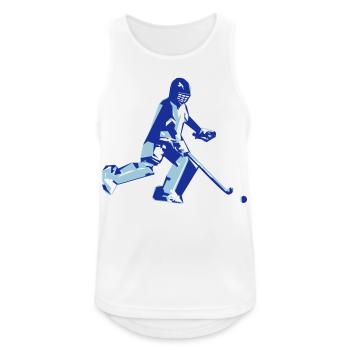 Field hockey goalkeeper - Men's Breathable Tank Top - white - Front - Nick (188cm)