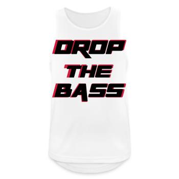 Bass - Männer Tank Top atmungsaktiv - Weiß - Vorne - Nick (188cm)