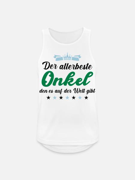 allerbester onkel - Männer Tank Top atmungsaktiv - Weiß