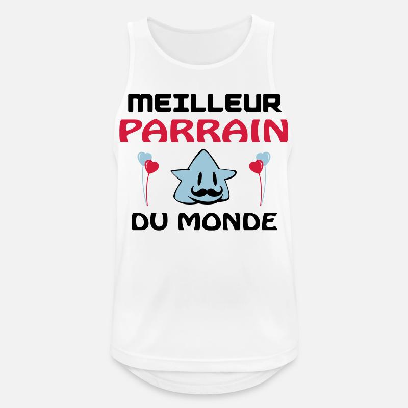 DER BESTE PATE DER WELT - Männer Tank Top atmungsaktiv - Weiß