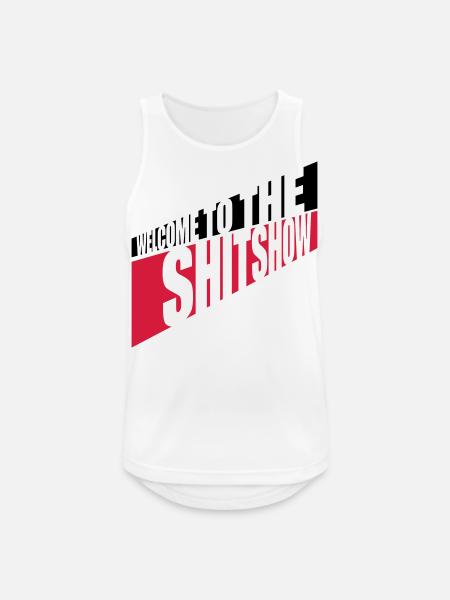 Cheeky Welcome Shitshow - Men's Breathable Tank Top - white