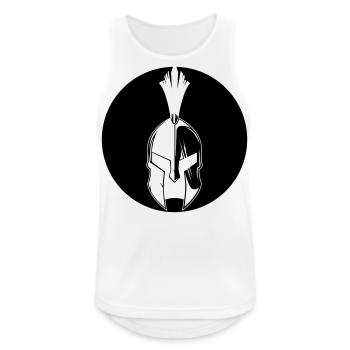 Sparta Helmet - Men's Breathable Tank Top - white - Front - Nick (188cm)