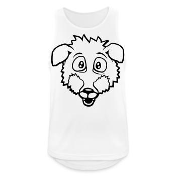 Fuchs Große Augen Erschrocken Glücklich Angst Cool - Männer Tank Top atmungsaktiv - Weiß - Vorne - Nick (188cm)