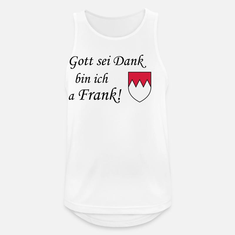 Gott sei dank Frank - Männer Tank Top atmungsaktiv - Weiß