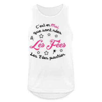 Fée / Fille / Reine / Naissance / Bébé / Mai - Men's Breathable Tank Top - white - Front - Nick (188cm)
