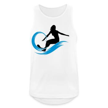 surfeuse - Débardeur respirant Homme - blanc - Devant - Nick (188cm)