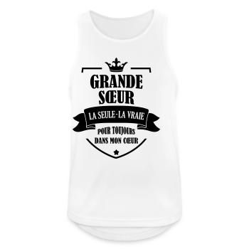 Grande Soeur Sœur Naissance Bébé Famille - Men's Breathable Tank Top - white - Front - Nick (188cm)