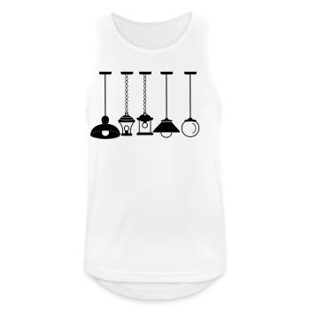Hang lamps and lights - Men's Breathable Tank Top - white - Front - Nick (188cm)