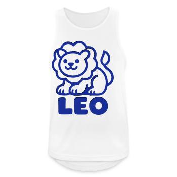 Sternzeichen Löwe Minimalistisch cute - Männer Tank Top atmungsaktiv - Weiß - Vorne - Nick (188cm)