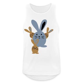 Easter - Men's Breathable Tank Top - white - Front - Nick (188cm)