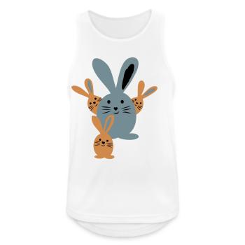 Easter - Men's Breathable Tank Top - white - Front - Nick (188cm)