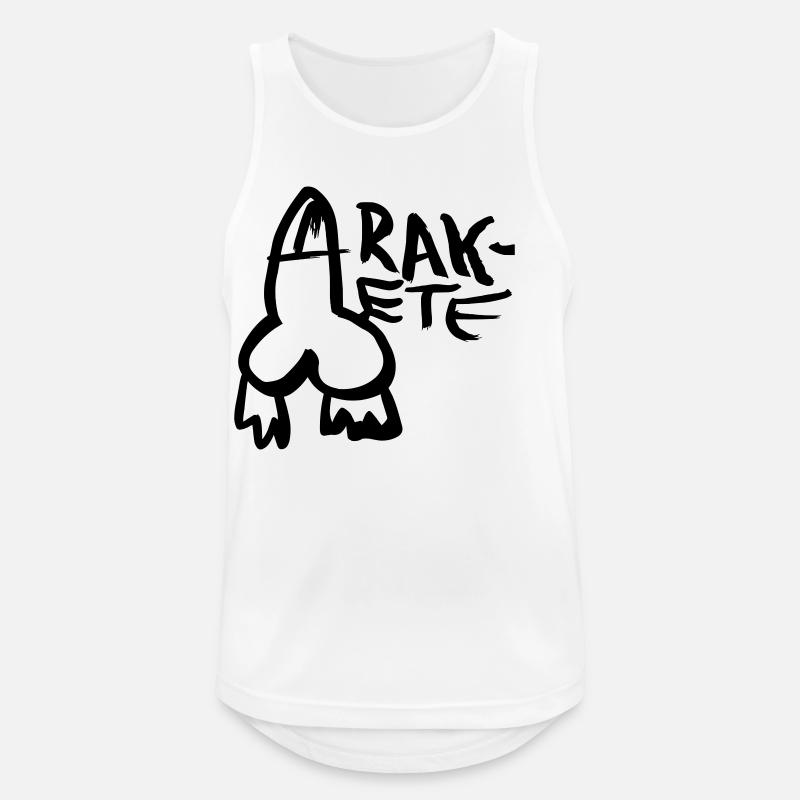 Rakete - Männer Tank Top atmungsaktiv - Weiß