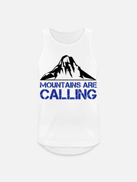 berge mountains - Männer Tank Top atmungsaktiv - Weiß