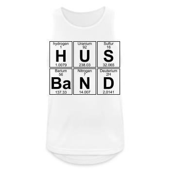 H-U-S-Ba-N-D (husband) - Men's Breathable Tank Top - white - Front - Nick (188cm)