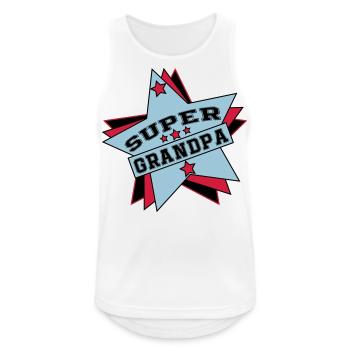 Grandpa / Papy / Grandfather / Grandad - Men's Breathable Tank Top - white - Front - Nick (188cm)