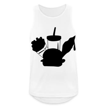 Fast food menue ice cream - Men's Breathable Tank Top - white - Front - Nick (188cm)