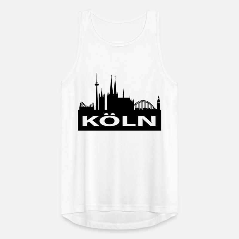 Skyline Cologne - Cathédrale de Cologne Débardeur respirant Homme