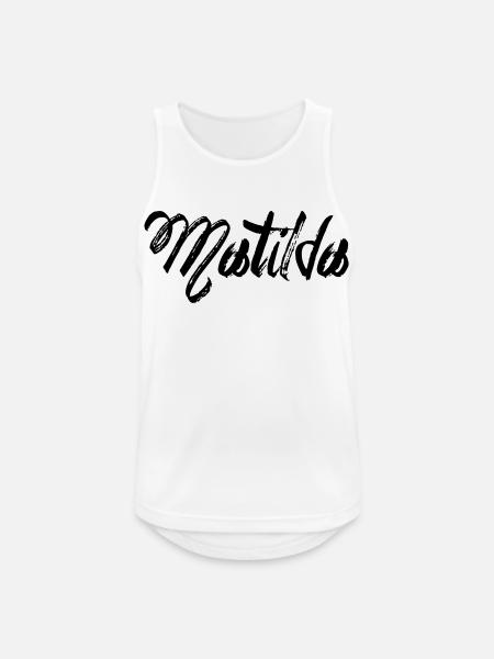 Matilda - Men's Breathable Tank Top - white