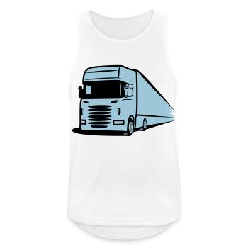 Art de camion camion - Débardeur respirant Homme - blanc - Devant - Nick (188cm)