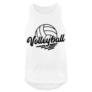 volleyball - Men's Breathable Tank Top - white - Front - Nick (188cm)
