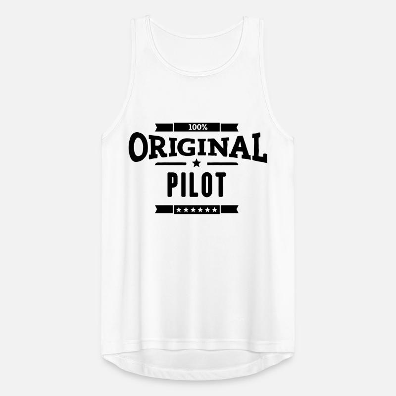 100% Pilot Männer Tank Top atmungsaktiv