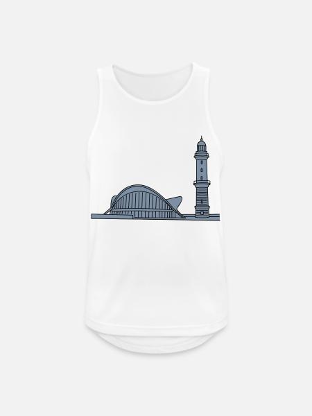 Leuchtturm Warnemünde 2 - Männer Tank Top atmungsaktiv - Weiß
