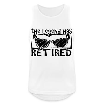 The Legend Has Retired - Men's Breathable Tank Top - white - Front - Nick (188cm)