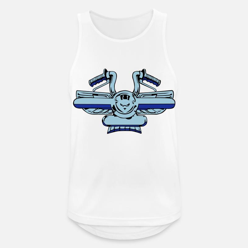 Ein Hintergrund-Controller - Männer Tank Top atmungsaktiv - Weiß