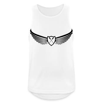 Dragon boat emblème bannière logo pagayer 1C. - Débardeur respirant Homme - blanc - Devant - Nick (188cm)