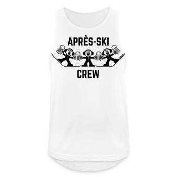 Après-Ski Crew Trio (Bier / Karikatur / 1C) - Männer Tank Top atmungsaktiv - Weiß - Vorne - Nick (188cm)