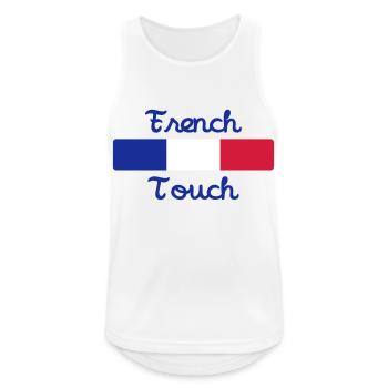 French Touch / France - Men's Breathable Tank Top - white - Front - Nick (188cm)