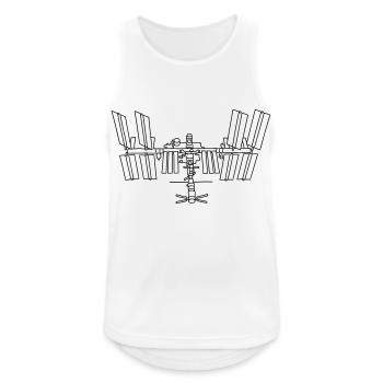 Space station ISS - Men's Breathable Tank Top - white - Front - Nick (188cm)