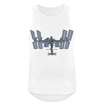 Space station ISS 2 - Men's Breathable Tank Top - white - Front - Nick (188cm)