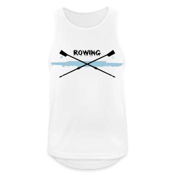 Rowing, Aviron - Débardeur respirant Homme - blanc - Devant - Nick (188cm)