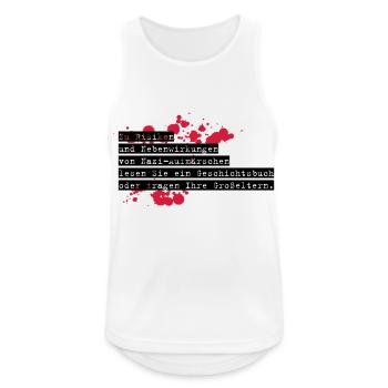 anti-nazi-shirt exit-shirt - Men's Breathable Tank Top - white - Front - Nick (188cm)