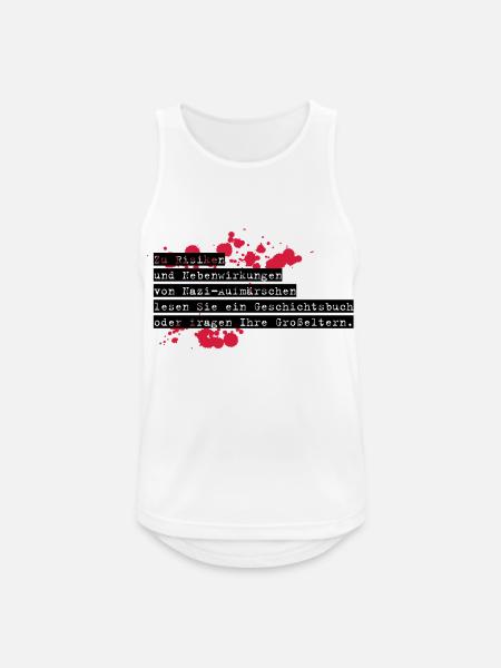anti-nazi-shirt exit-shirt - Men's Breathable Tank Top - white