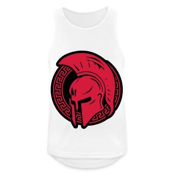 Casque Spartan Gladiator Sparta - Débardeur respirant Homme - blanc - Devant - Nick (188cm)