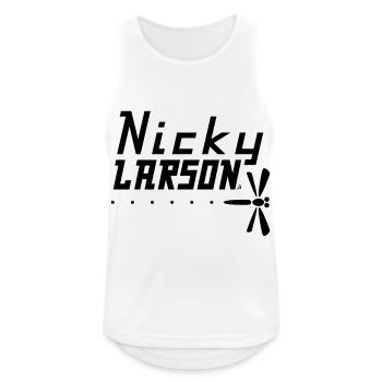 Libellule - Nicky Larson - Débardeur respirant Homme - blanc - Devant - Nick (188cm)