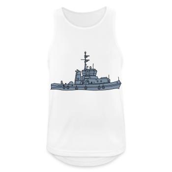 Tug or towing boat 2 - Men's Breathable Tank Top - white - Front - Nick (188cm)