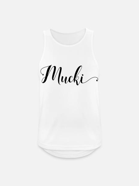 mucki - Männer Tank Top atmungsaktiv - Weiß