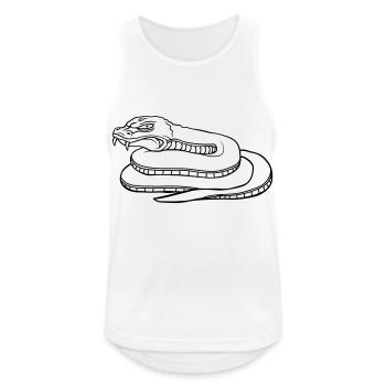 Dangereux design de serpent maléfique - Débardeur respirant Homme - blanc - Devant - Nick (188cm)