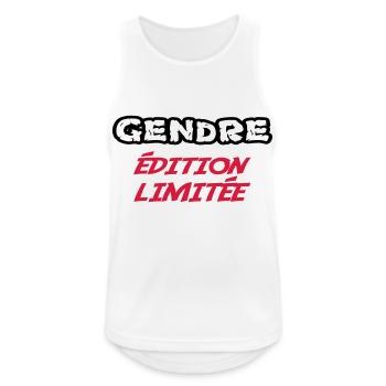 Limited edition GENDRE - Men's Breathable Tank Top - white - Front - Nick (188cm)
