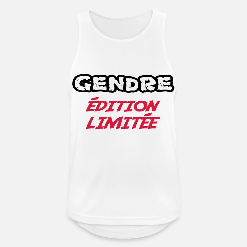 Limited edition GENDRE - Men's Breathable Tank Top - white