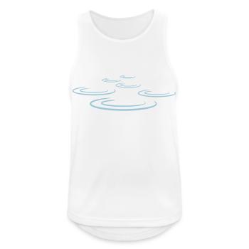 Water Drop Waves - Débardeur respirant Homme - blanc - Devant - Nick (188cm)
