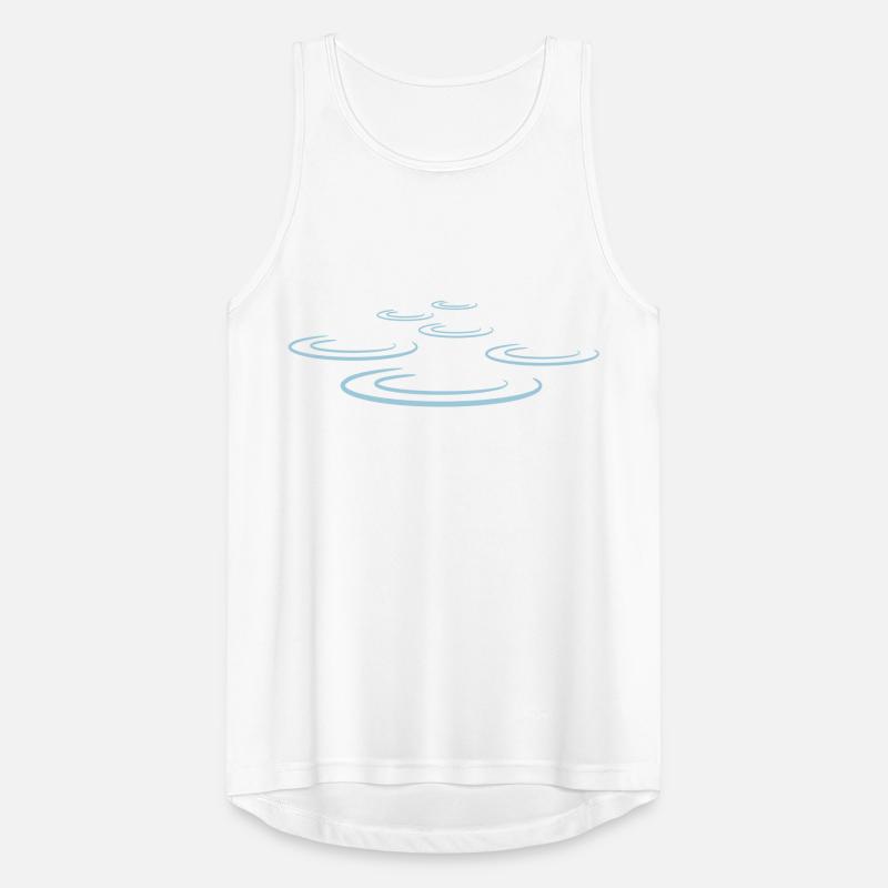 Water Drop Waves Men's Breathable Tank Top