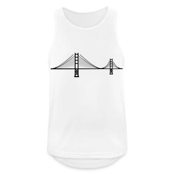 Golden Gate Bridge - Men's Breathable Tank Top - white - Front - Nick (188cm)